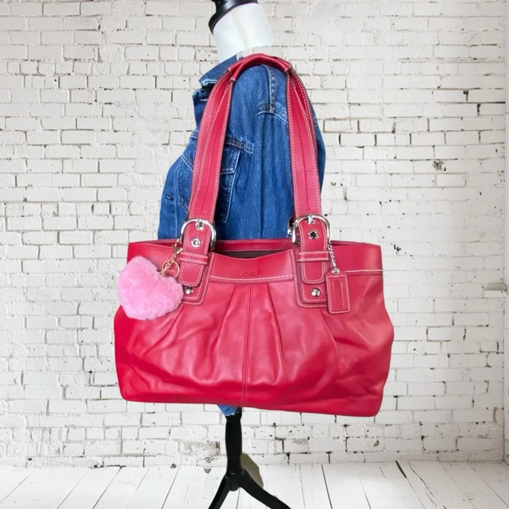 Coach Soho Pleated Shoulder Tote - EUC! - Picture 5 of 16